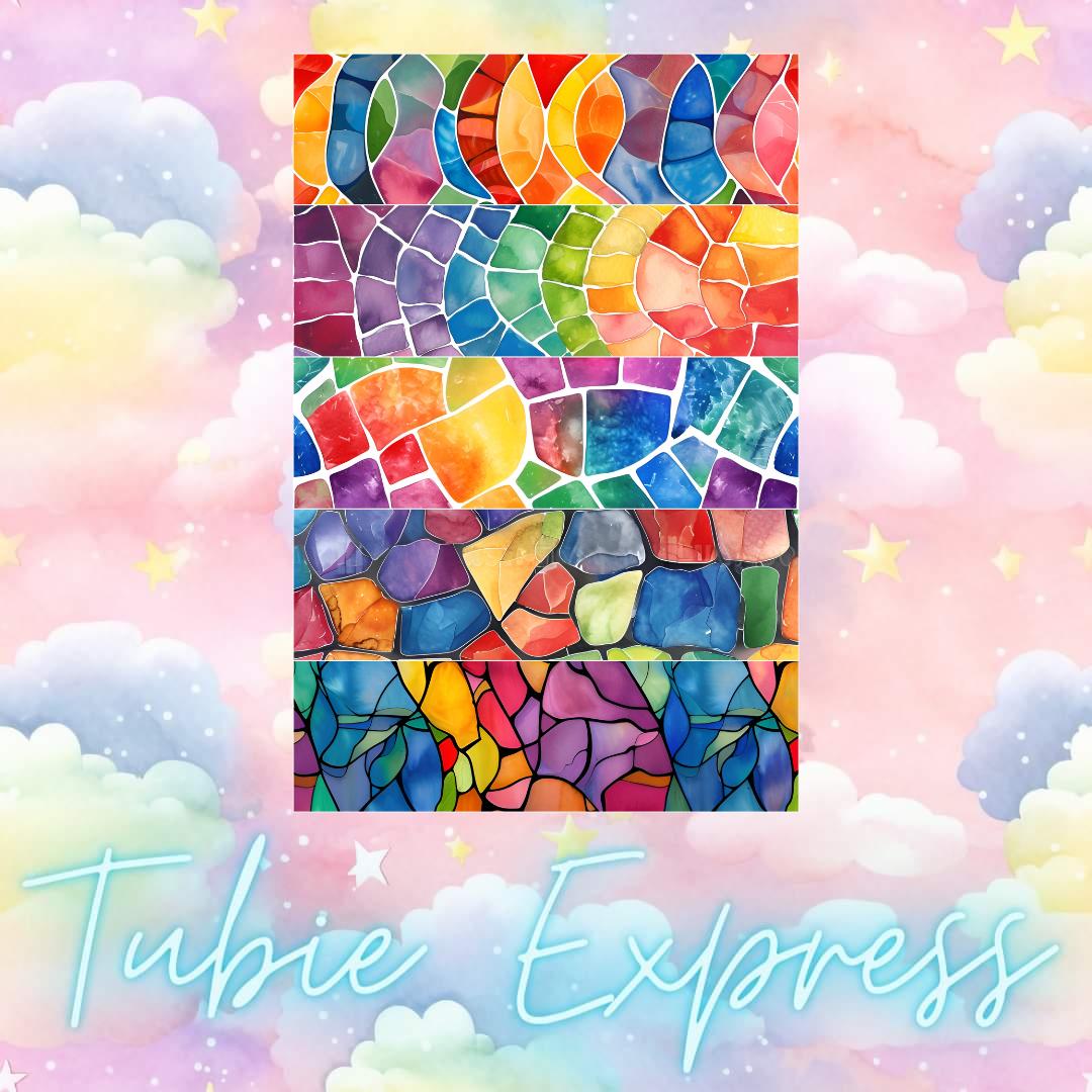 Rainbow Stained Glass Window