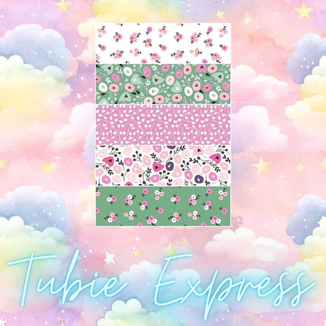 Green and Pink Floral