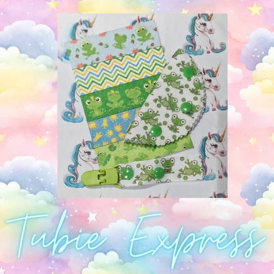 Matching Tubie Port cover, tubie clip and tape set. Ss24.