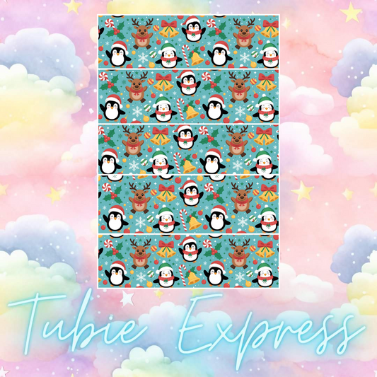 Happy Penguins and reindeers