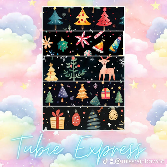 Assorted Christmas on black