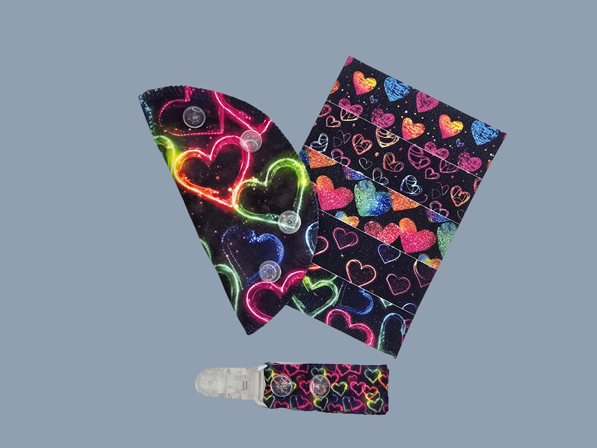 Matching Port cover, tubie clip and tubie pad set